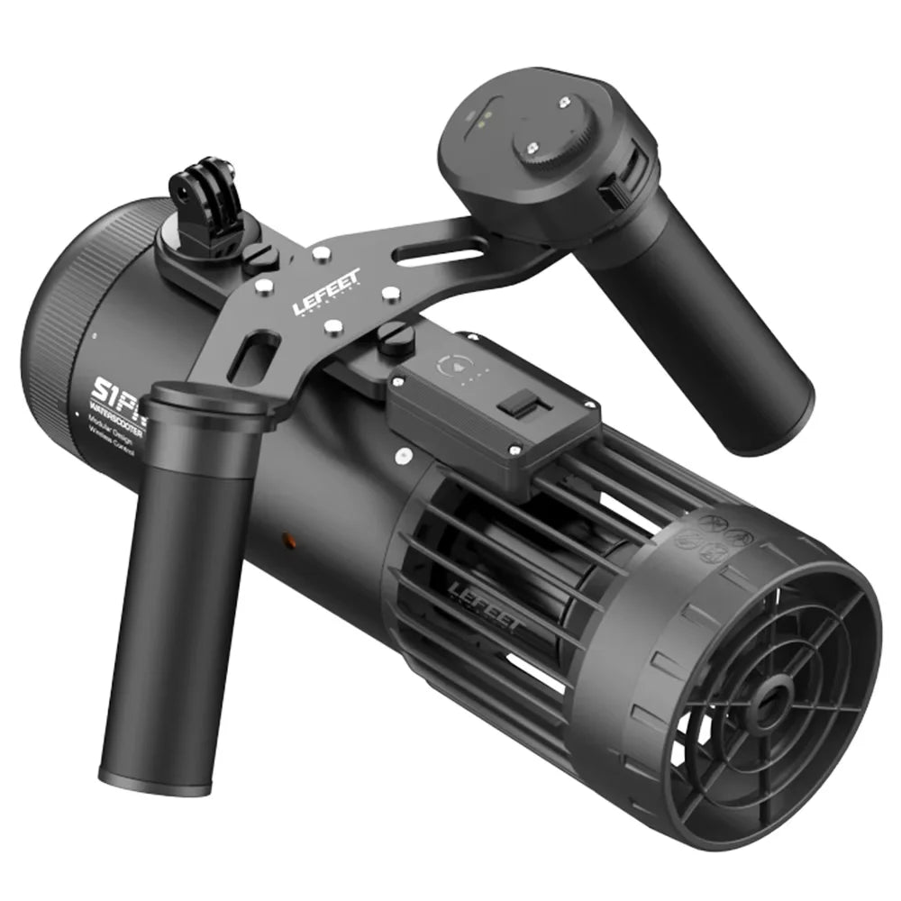 Acqua Scooter Colore Nero Tre Velocità Piccole Dimensioni Colore Nero Accessorio Mare Subacqueo