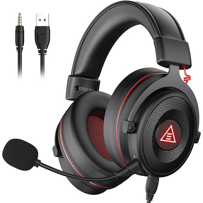 Cuffie Gaming Con Microfono Staccabile Led Luci Diametro Padiglione 5cm