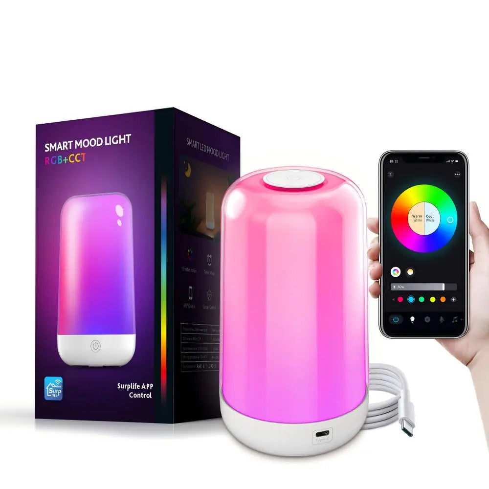 Lampada Dimmerabile Intelligente 7 Modalità RGB Musica Microfono Touch Controllo APP