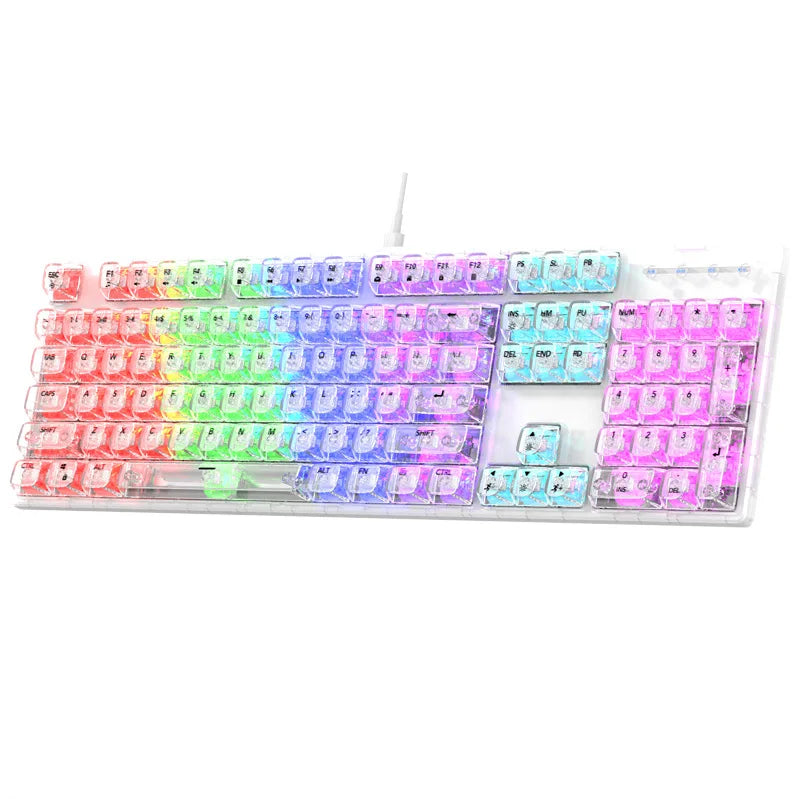 Tastiera Materiale Plastica Illuminazione RGB Tastiera USB Portatile Multicolore