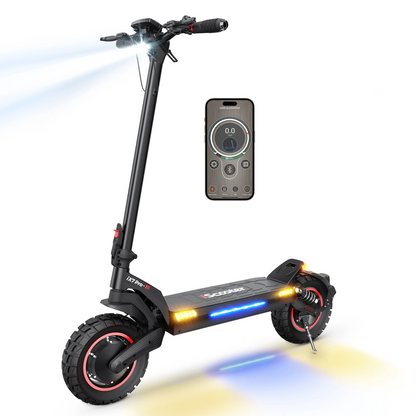 Monopattino Elettrico Mobilità Elettrica Acciaio Colore Nero Capacità Carico 150kg