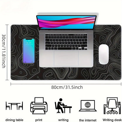 Tappetino Mouse Gaming Diverse Dimensioni Antiscivolo Bianco Nero Aderente Accessori Gaming Console Videogiochi Computer - POWER SMARTECH