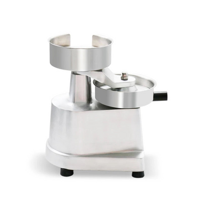 Macchinario Hamburgher Argento Acciaio Inox Comodo Pratico Diametro 15cm Professionale