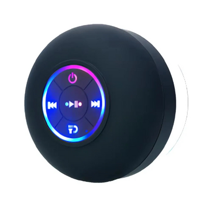 Altoparlante Bluetooth Impermeabile Luci LED RGB Ventosa Supporto Altoparlante Portatile