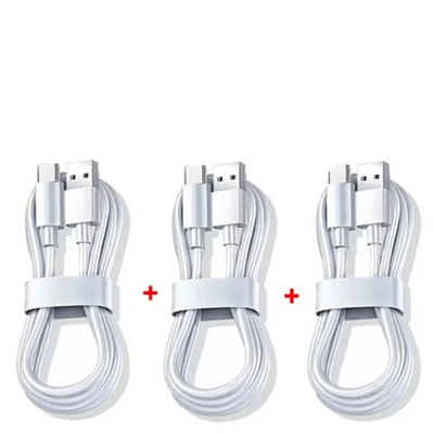 Set 3 Cavi Ricarica Rapida USB/Tipo C Compatibili Dispositivi Elettronici Rete Connettività Alta Qualità 1m - IN POWER SMARTECH