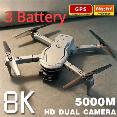 Drone Telecomandato Batteria 8K Risoluzione Fotocamera Ricaricabile USB Pieghevole WiFi Eliche Ricambio Accessori Controllo Remoto Domotica - POWER SMARTECH