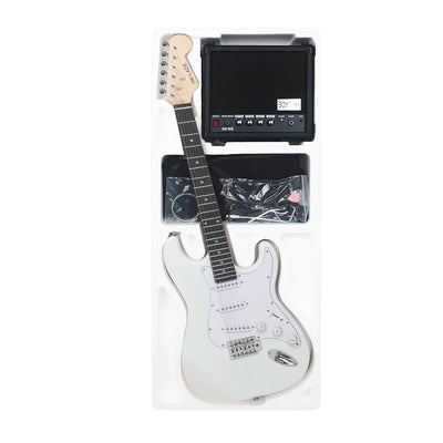 Chitarra Elettrica Set Accessori Inclusi Palissandro Legno Catalpa Acero Componenti Elettroniche Alta Qualità 36 Pollici - IN POWER SMARTECH