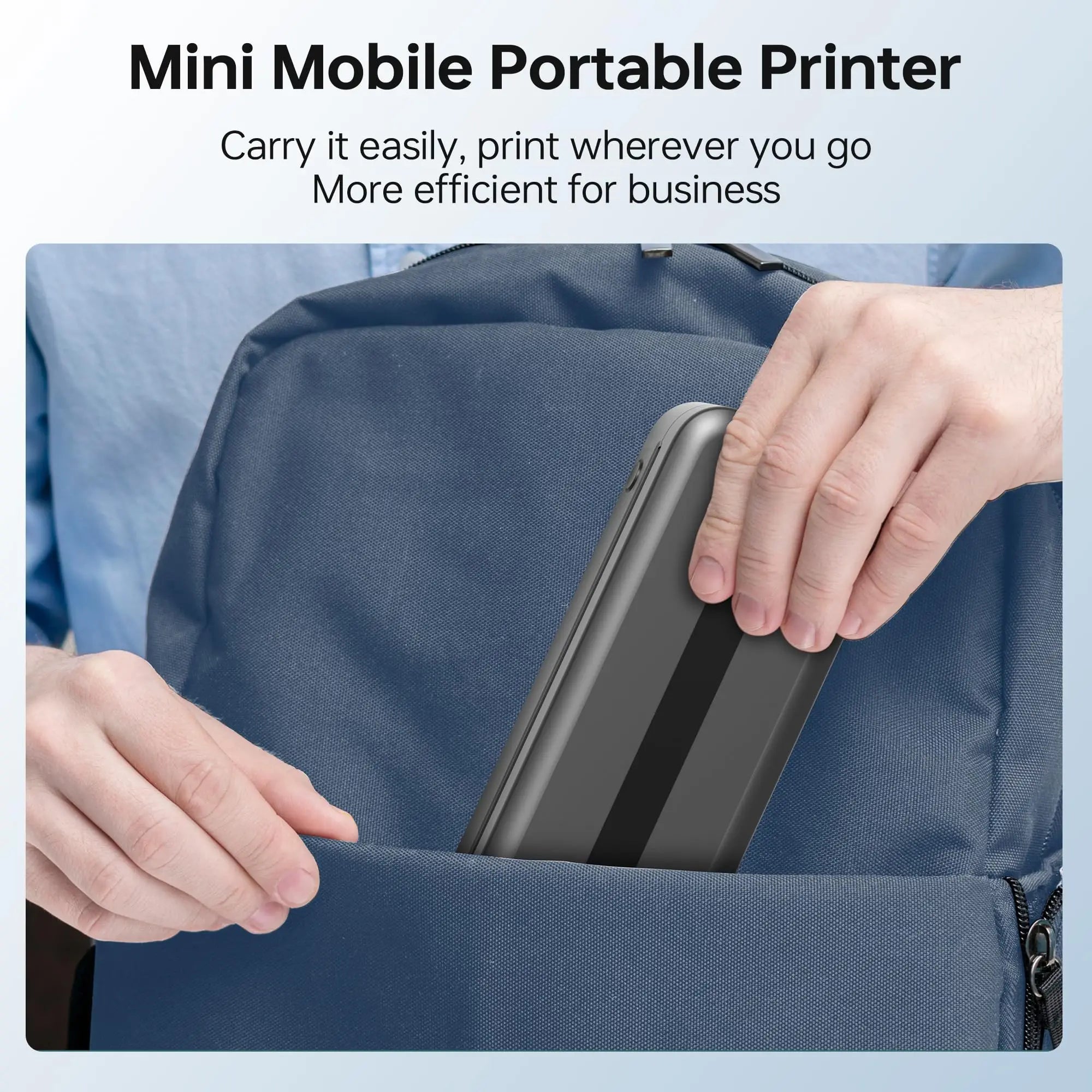 Stampante Formato A4 Portatile Wireless Batteria Ricarica Velocità Stampa 15mm/s Diversi Colori Accessori Stampe - POWER SMARTECH