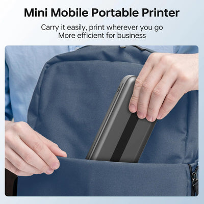 Stampante Formato A4 Portatile Wireless Batteria Ricarica Velocità Stampa 15mm/s Diversi Colori Accessori Stampe - POWER SMARTECH