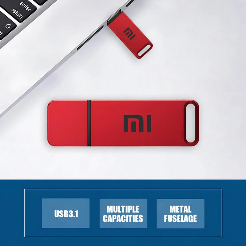 Chiavetta USB Piccole Dimensioni Grande Capacità 2/4/8/16TB Rosso Grigio Trasmissione Dati Alta Velocità Connettività Rete - POWER SMARTECH