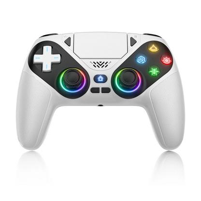 Controller Wireless Gioco Console Bluetooth RGB Materiale ABS Bianco Elettronico