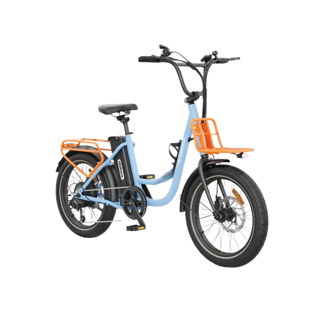 Bicicletta Elettrica Colore Azzurro Colori Pastello 36V13AH Motore 250W  Voltaggio 36V Tempo Ricarica 6/8 Ore