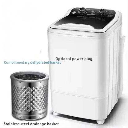 Lavatrice 8kg Acciaio Inossidabile PP Azzurro Compatta Comoda Accessori Casa Elettrodomestici