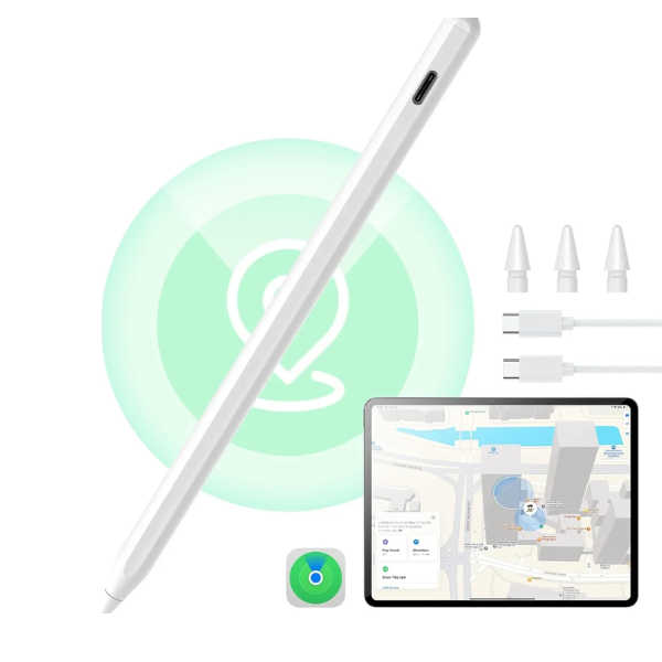 Penna Digitale Colore Bianco Nero Ricaricabile Punte Sostitutive Localizzazione