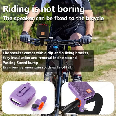 Cassa Bluetooth Bicicletta Impermeabile Resistente Durevole Silicone Durata 3h Ricaricabile USB Accessori Audio - IN POWER SMARTECH