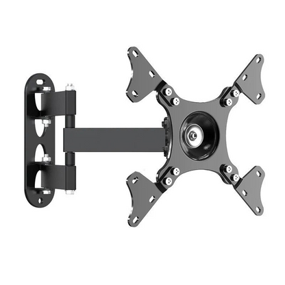 Supporto TV Colore Bianco Nero Metallo Asta Regolabile Televisione Parete Casa Comodo