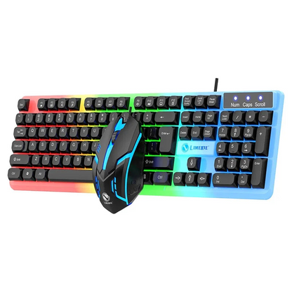 Tastiera Mouse Combo Computer Portatile Retroilluminazione Gamer Kit LED Tastiera USB