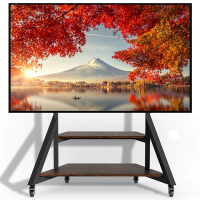 Supporto Pavimento TV Ruote Schermo Grande  Montaggio TV Altezze Regolabili