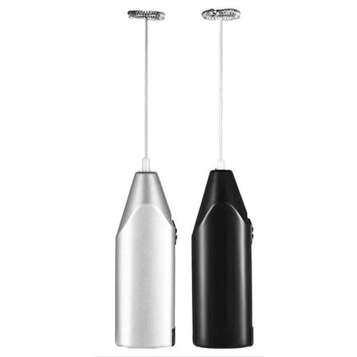 Mini Frullatore Elettrico Batterie AA Acciaio Inossidabile ABS 10cm Bianco Nero Elettrodomestici Casa Cucina Cibo - POWER SMARTECH