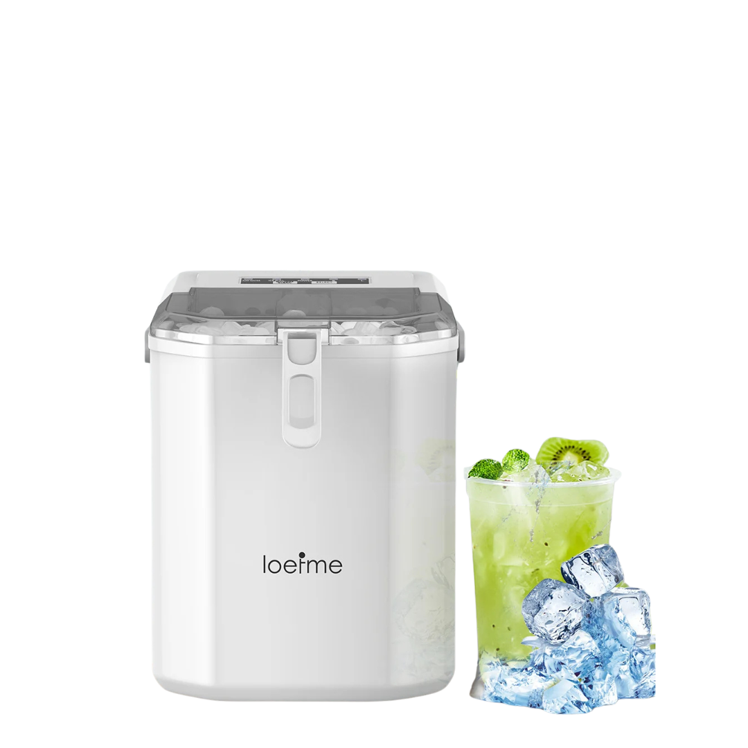 Macchina Ghiaccio 2 Litri Colore Bianco Nero Cubetti Facile Veloce Elettrodomestici Cucina