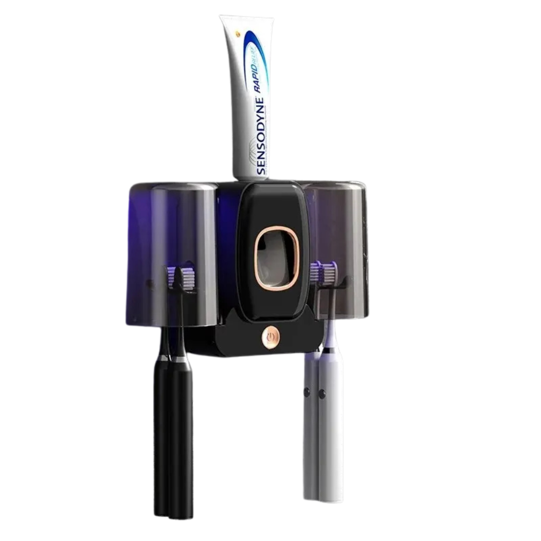 Porta Spazzolino Sterilizzante Intelligente UV Parete Dispenser Dentifricio