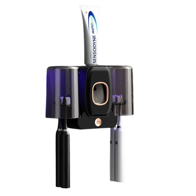 Porta Spazzolino Sterilizzante Intelligente UV Parete Dispenser Dentifricio