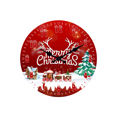 Orologi Parete Natale Silenziosi Creativo Babbo Natale Decorazioni Natalizie