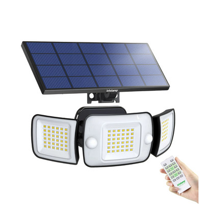 Luce Esterno Giardino Sensore Movimento Luce Solare Pannelli Regolabile Angolazione Arredamento Casa