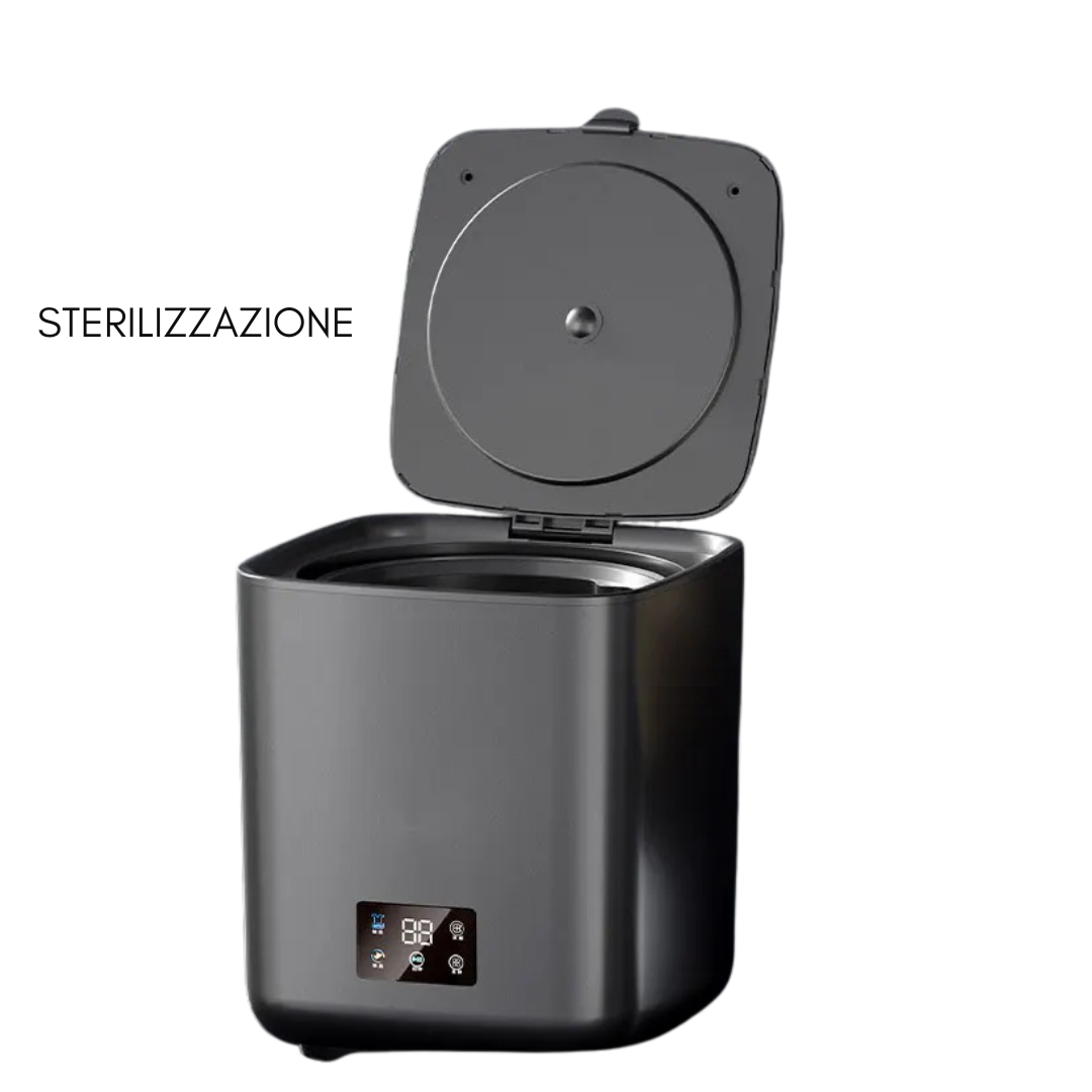 Mini Lavatrice Automatica 8 Litri Elettrica Portatile Biancheria Intima Domestica 4 Velocità Sterilizzazione