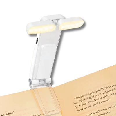 Lampada Lettura Ricaricabile USB Segnalibro Portatile Clip LED