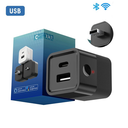 Presa Wireless WIFI Adattatore Alimentazione USB Doppia Porta Caricatore