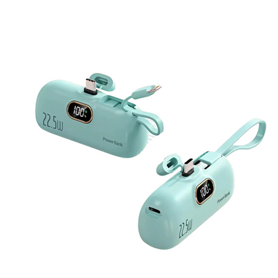 Powerbank 50000mAh Mini Capsule Power Bank 22,5W Batteria Ricarica Alta Velocità