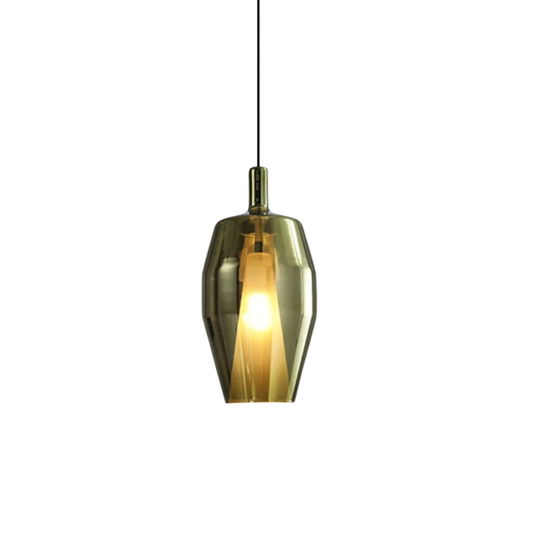 Lampadario Pendente Diversi Colori Vetro Sospeso Diverse Dimensioni Emissione Luce Calda Neutra Fredda