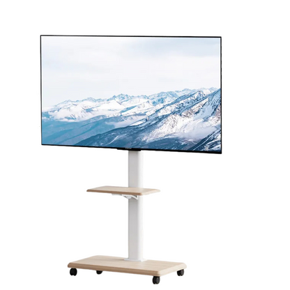Supporto TV  26-75 pollici Carrello Pavimento Ruote Bloccabili Regolabile Girevoli