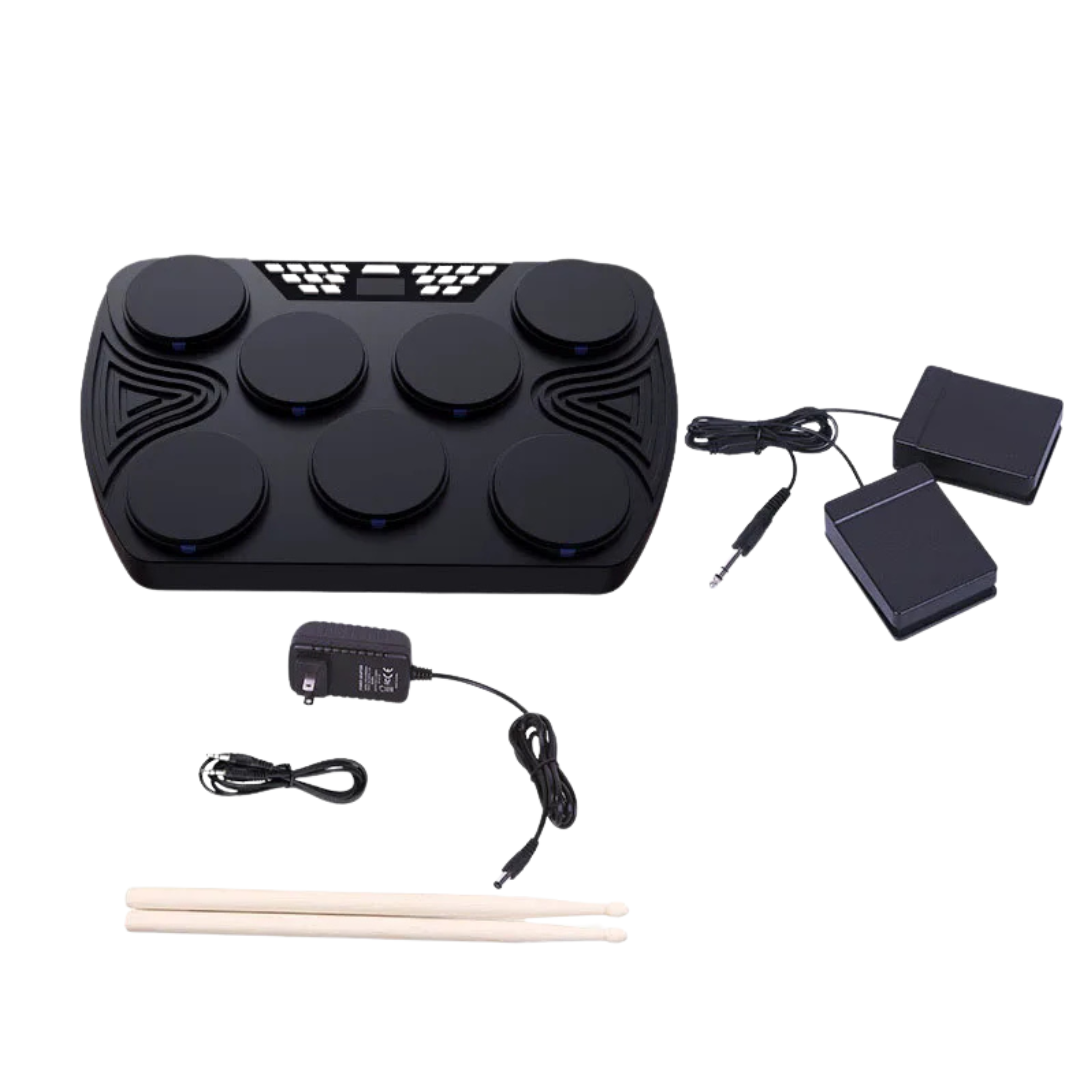 Set Batteria Elettronica Macchina Batteria Digitale Portatile Altoparlanti Integrati Pannello Digitale Supporto Connessione PC