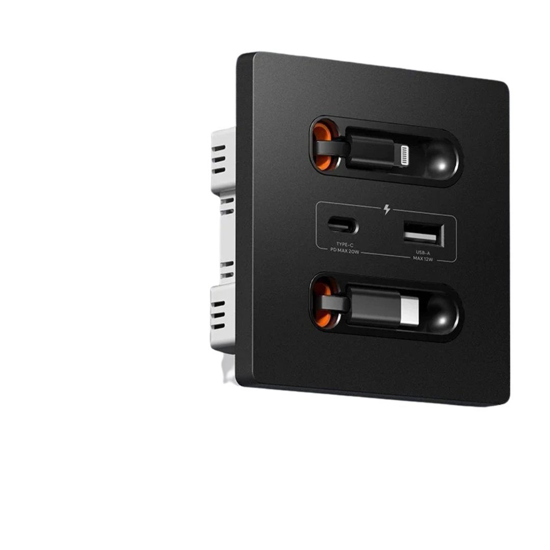 Presa USB Ricarica Rapida  20 W Cavo Ricarica Presa Tipo C Ricarica Intelligente Universale