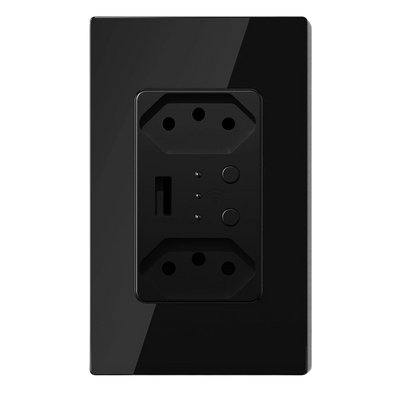 Presa Muro Intelligente WiFi Spina Elettrica USB Pannello Plastica/Vetro Telecomando