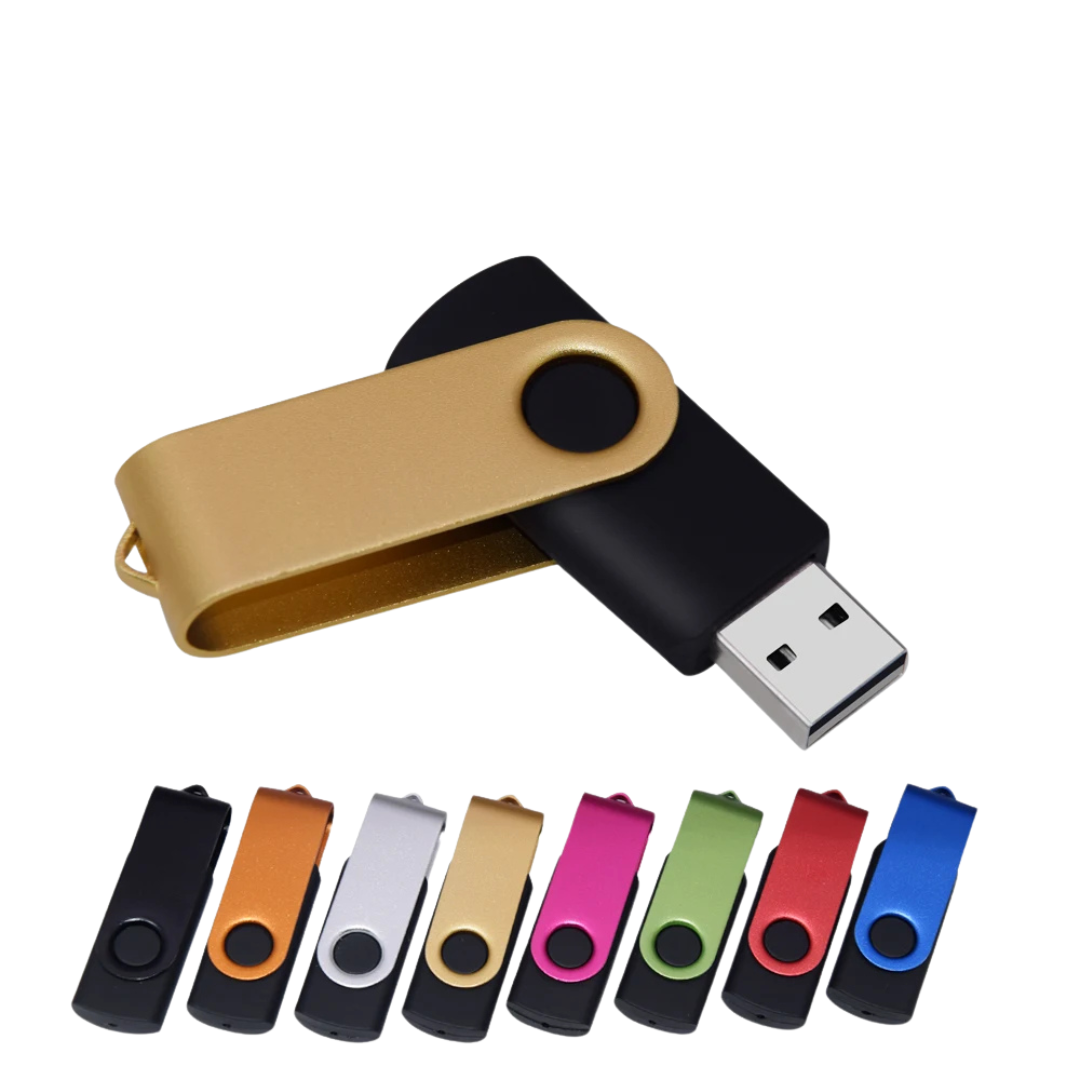 Chiavetta USB Ruotabile Impermeabile Alta Velocità Diverse Colorazioni Pen Drive Archiviazione - IN POWER SMARTECH