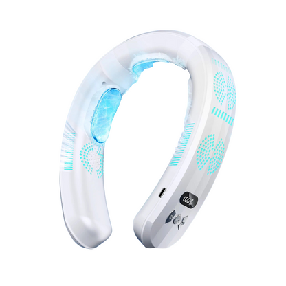 Ventilatore Portatile Esterno Inverno Estate Diverse Funzioni Colore Bianco Blu 9 Modalità Elettrodomestici