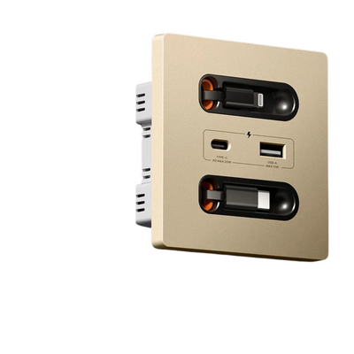 Presa USB Ricarica Rapida  20 W Cavo Ricarica Presa Tipo C Ricarica Intelligente Universale