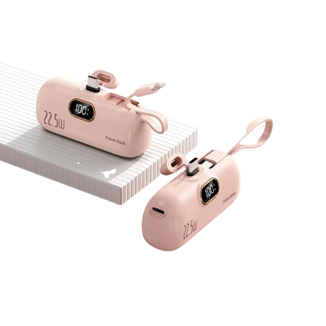 Powerbank 50000mAh Mini Capsule Power Bank 22,5W Batteria Ricarica Alta Velocità