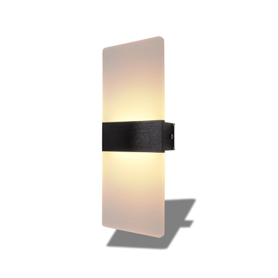 Lampada Parete Moderna LED Alluminio Acrilico Diverse Colorazioni Arredo Elegante