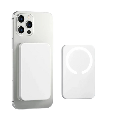 Batteria Ricambio Esterna Portatile Ricarica Rapida Wireless 10000 mAh Power Bank Supporto Magnetico - IN POWER SMARTECH