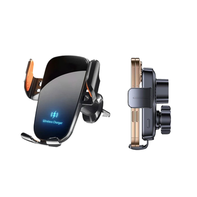 Caricabatteria Auto Wireless Supporto Presa Aria Ricarica Rapida Telefono