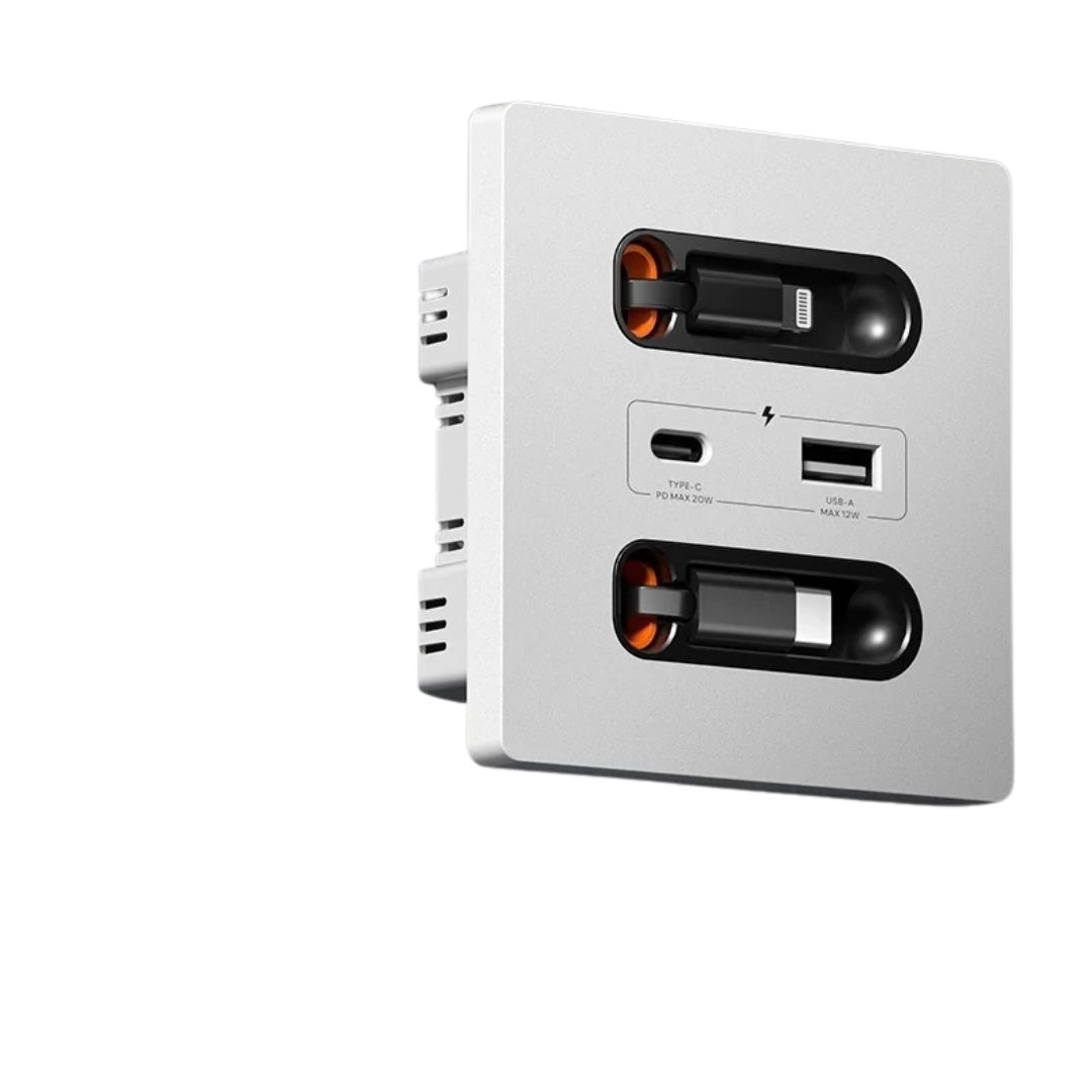 Presa USB Ricarica Rapida  20 W Cavo Ricarica Presa Tipo C Ricarica Intelligente Universale