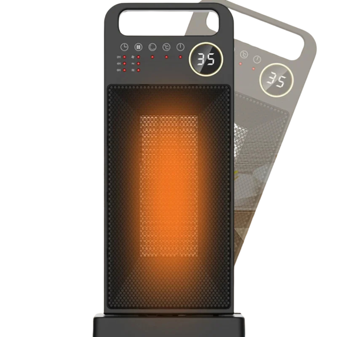 Riscaldatore  2000 W Elettrico Telecomando Touch Screen Verticale Uso Domestico 120 Gradi