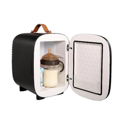 Minifrigo Maniglia Ecopelle Piccole Dimensioni Portatile Rivestito Alluminio