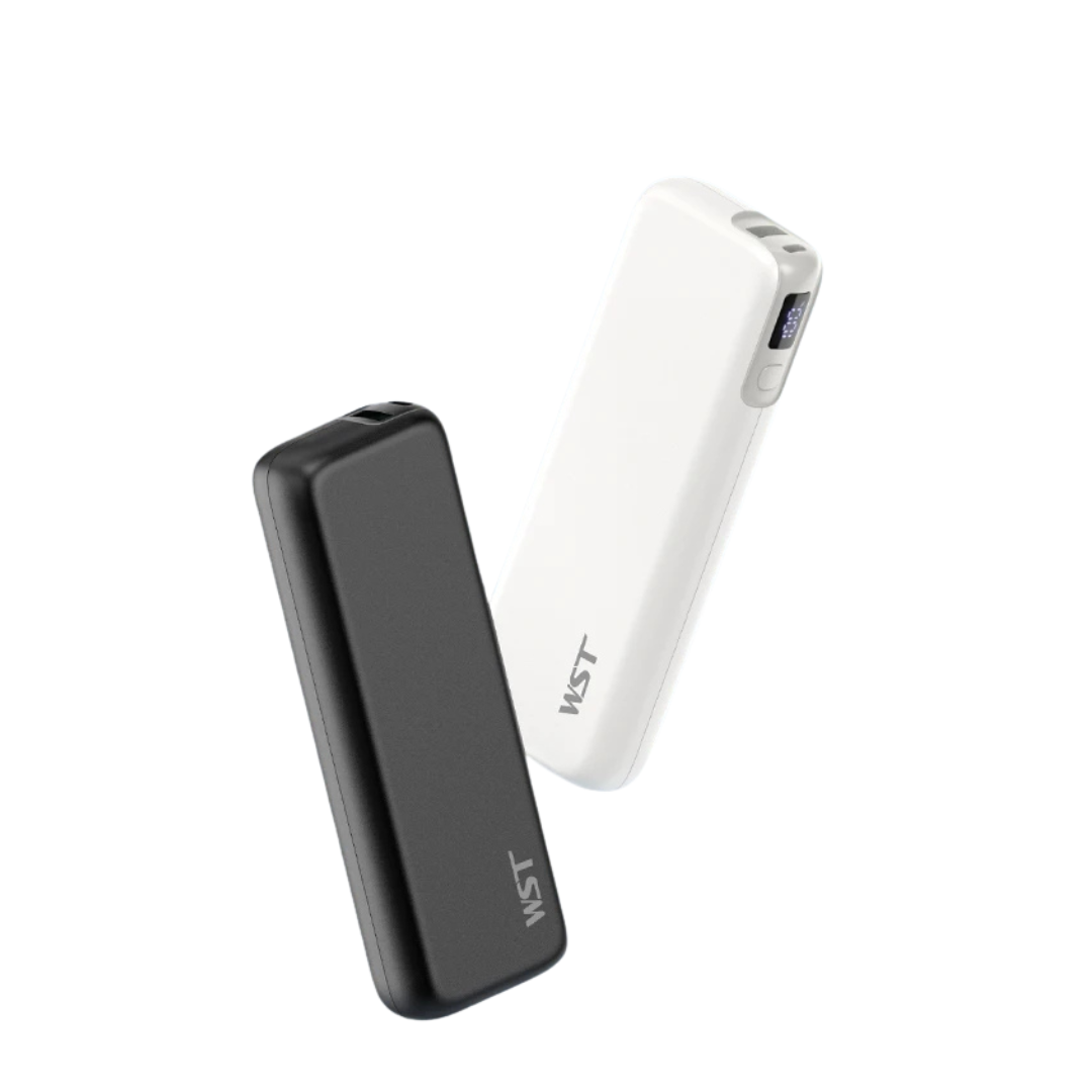 Powerbank Colore Bianco Nero Caricatore Portatile Piccole Dimensioni Telefonia