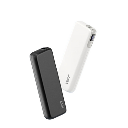 Powerbank Colore Bianco Nero Caricatore Portatile Piccole Dimensioni Telefonia