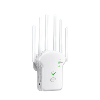 Router Wireless 1200Mbps 6 Antenna Amplificatore Rete  5G Bianco Nero